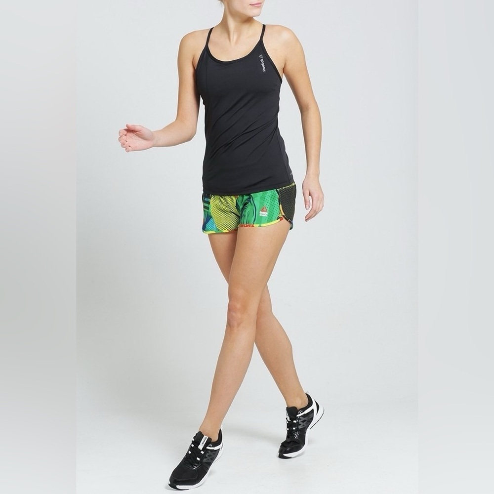 Reebok Strappy black tank, size M